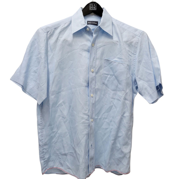 Marc O'Polo Short Sleeves Linen Shirt Men's Size Medium Excellent Condition - Picture 1 of 7